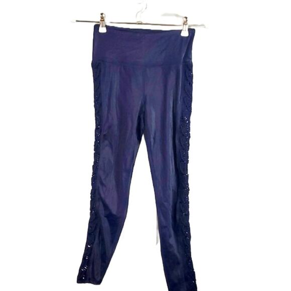 Style Reform Pants - Style Reform Gypsie Macrame Leggings in Purple/Indigo/Blue SZ S